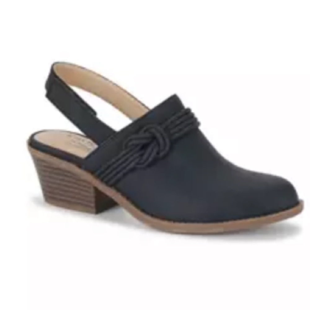 Kim Rogers Black Slingback Clogs Size 11M